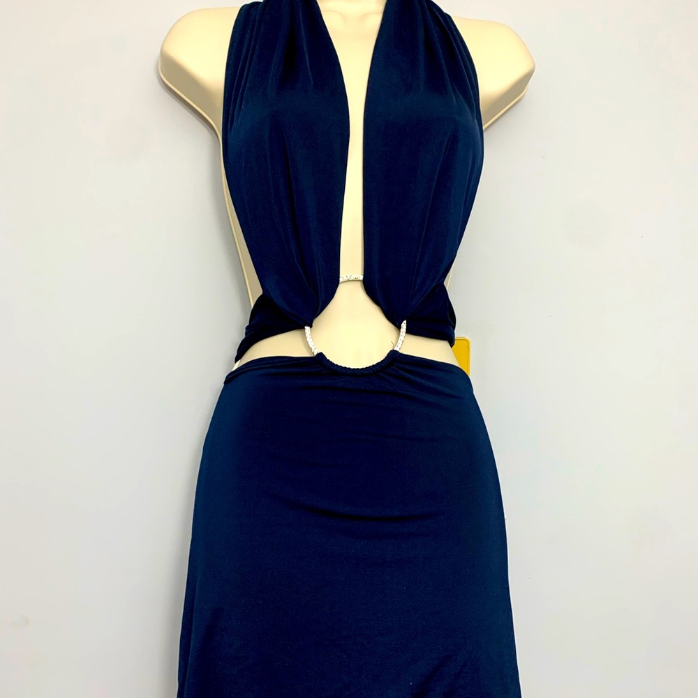 Sexy open back dress